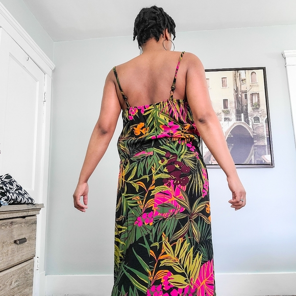 European Tropical Print Midi Dress, 12 - Picture 9 of 10